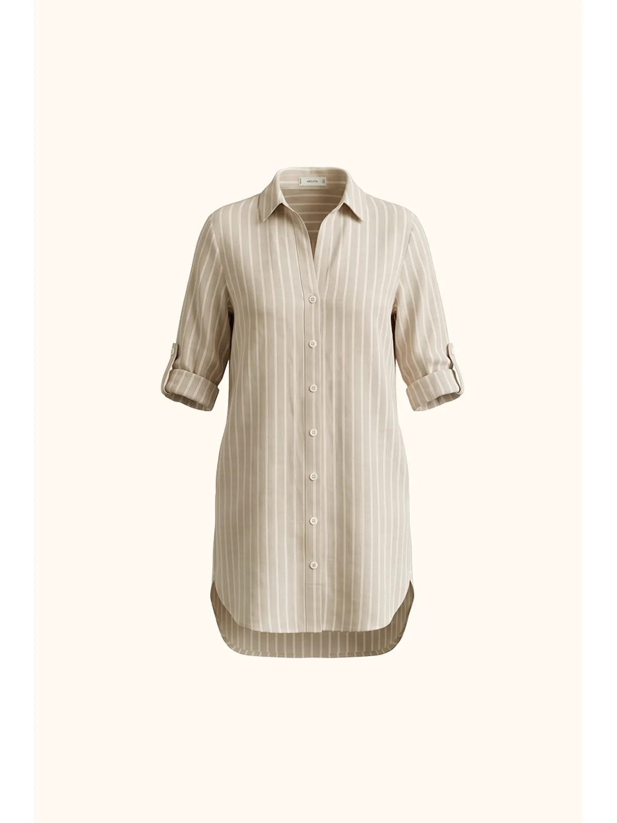 Vestido Wood — beige