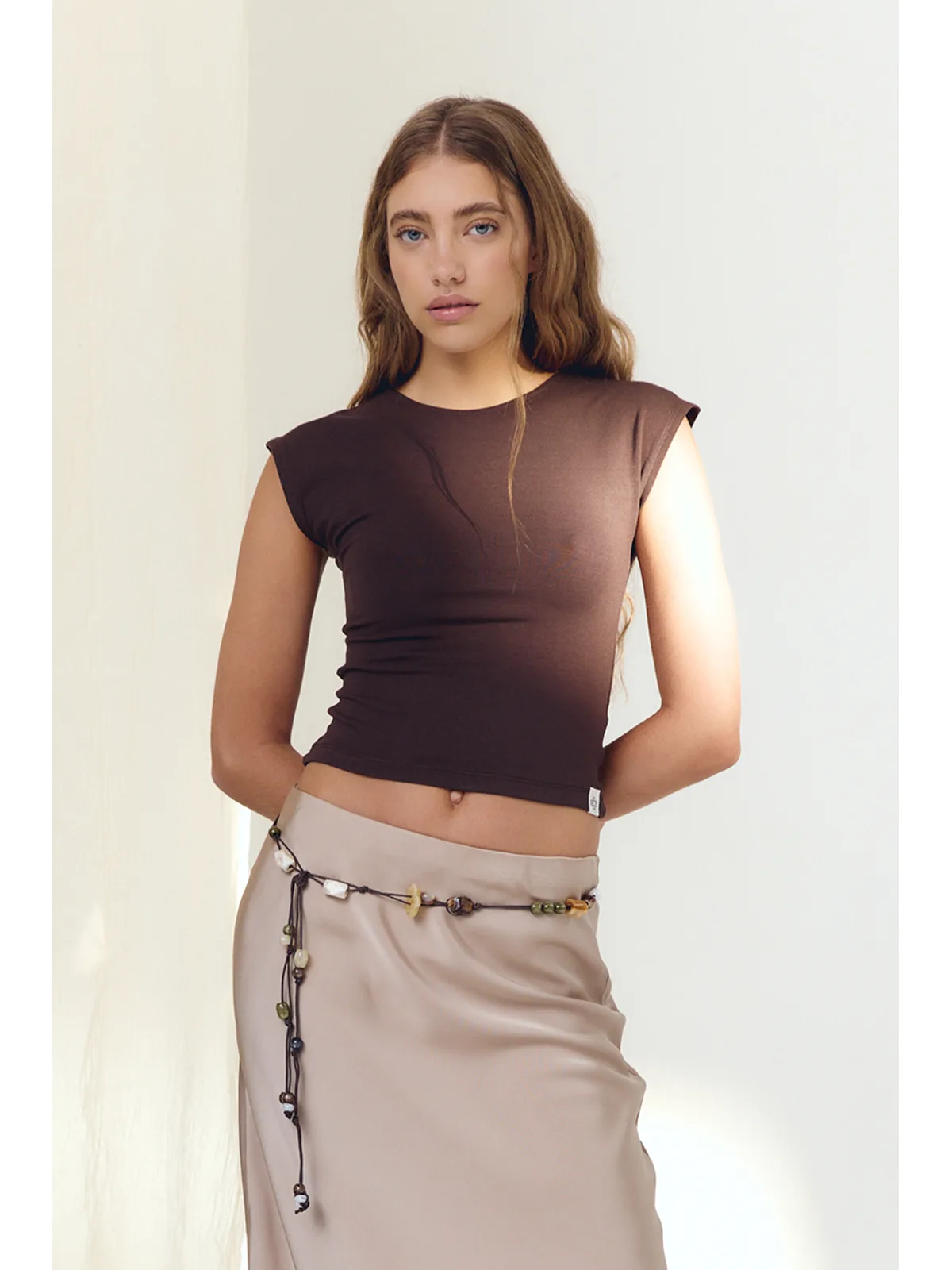 Remera Natalie — chocolate